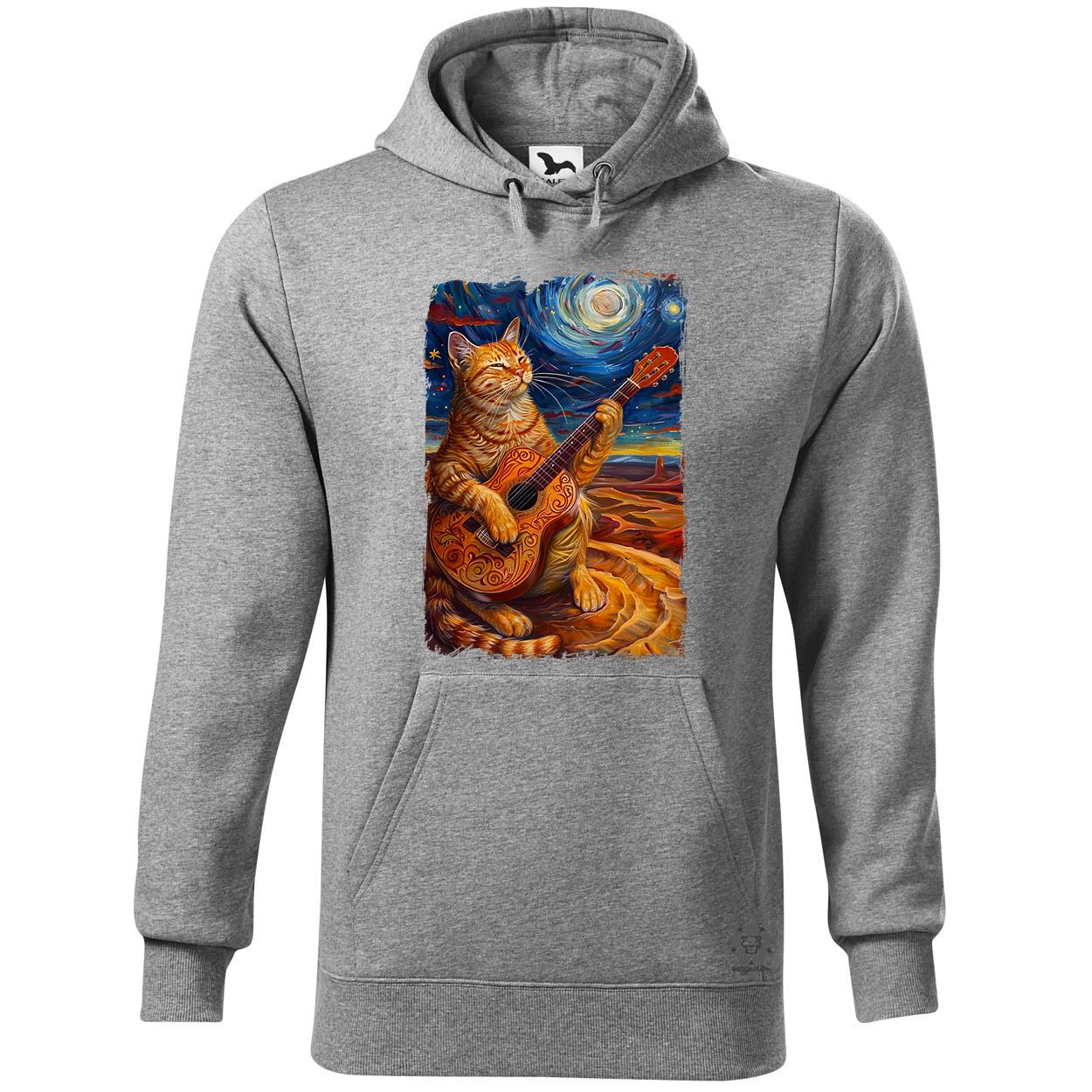 Cica gitározik v7 egyedi  pulóver 
