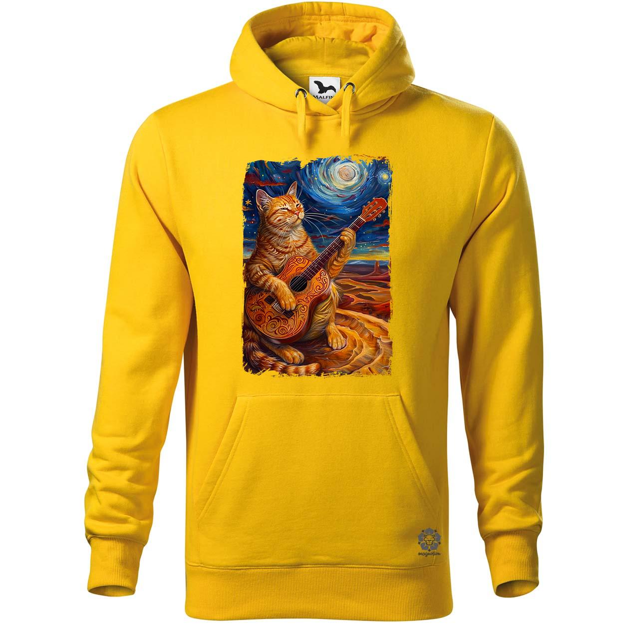 Cica gitározik v7 egyedi  pulóver 