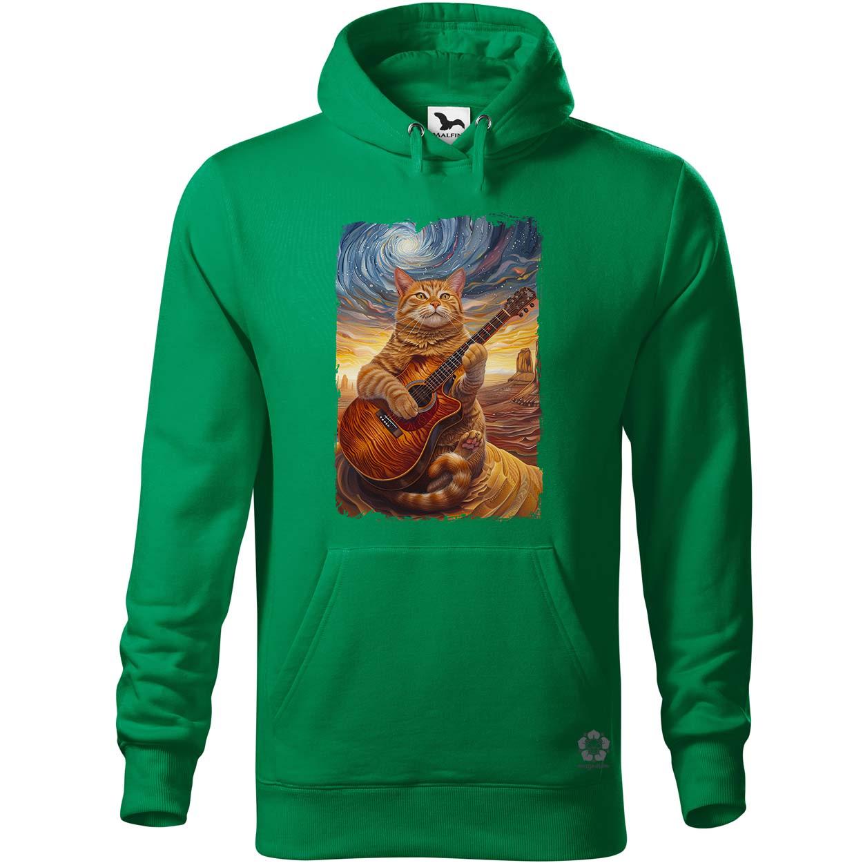 Cica gitározik v8 egyedi  pulóver 