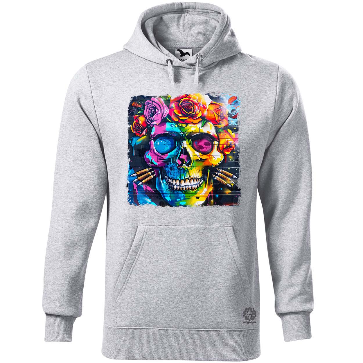 Graffiti koponya v9 egyedi  pulóver 
