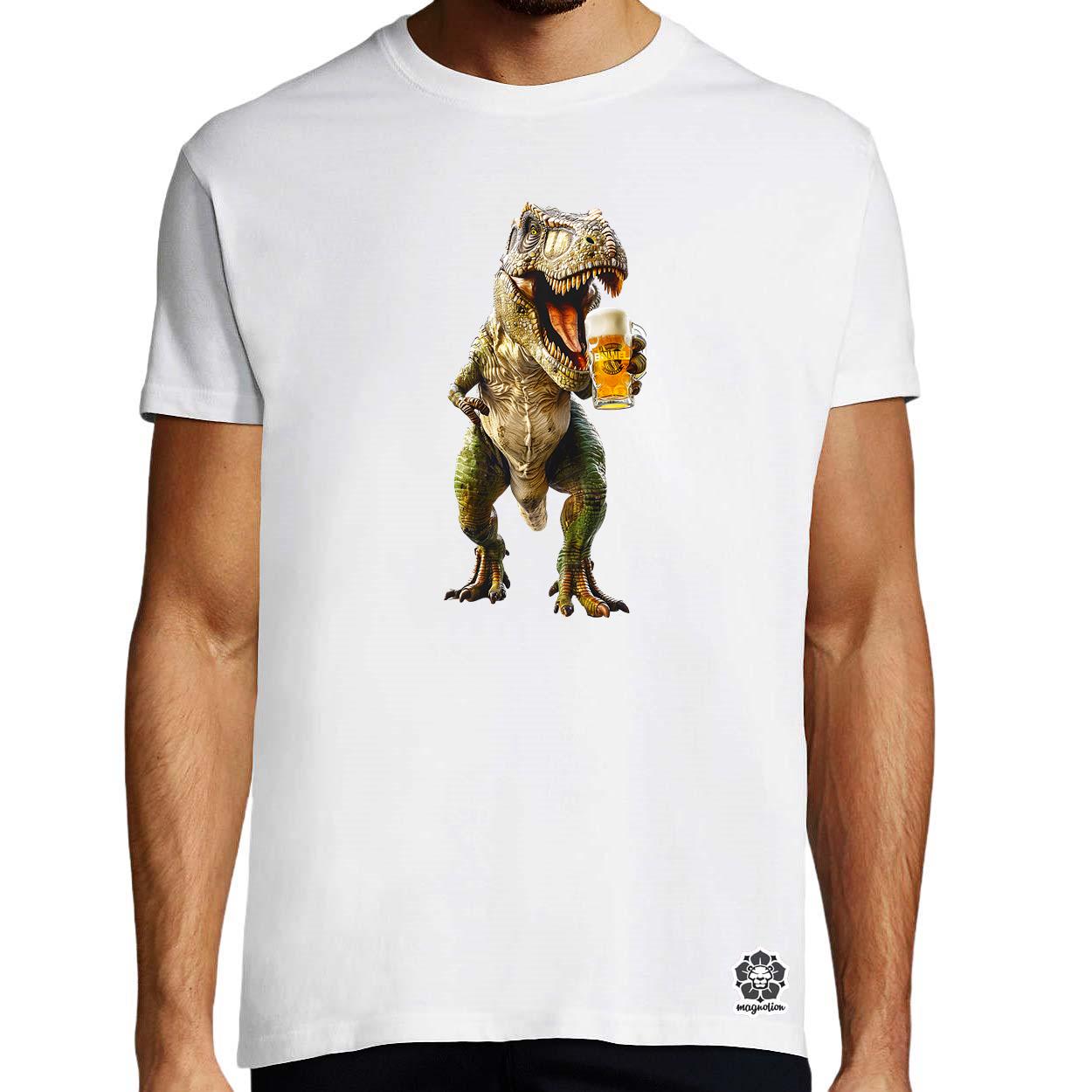 T-rex sörözik v1 egyedi póló 