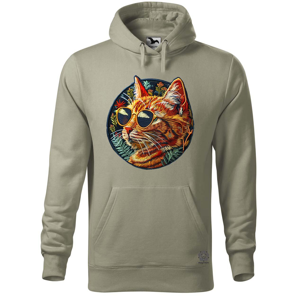 Hímzett macska v2 egyedi  pulóver 