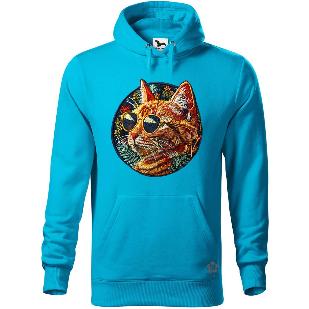 Hímzett macska v2 egyedi  pulóver 