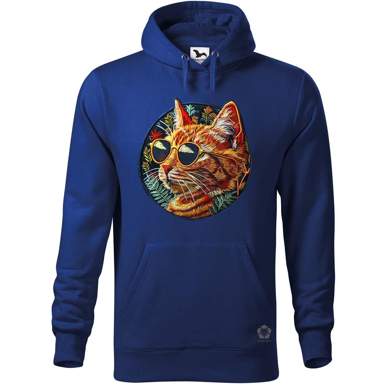 Hímzett macska v2 egyedi  pulóver 