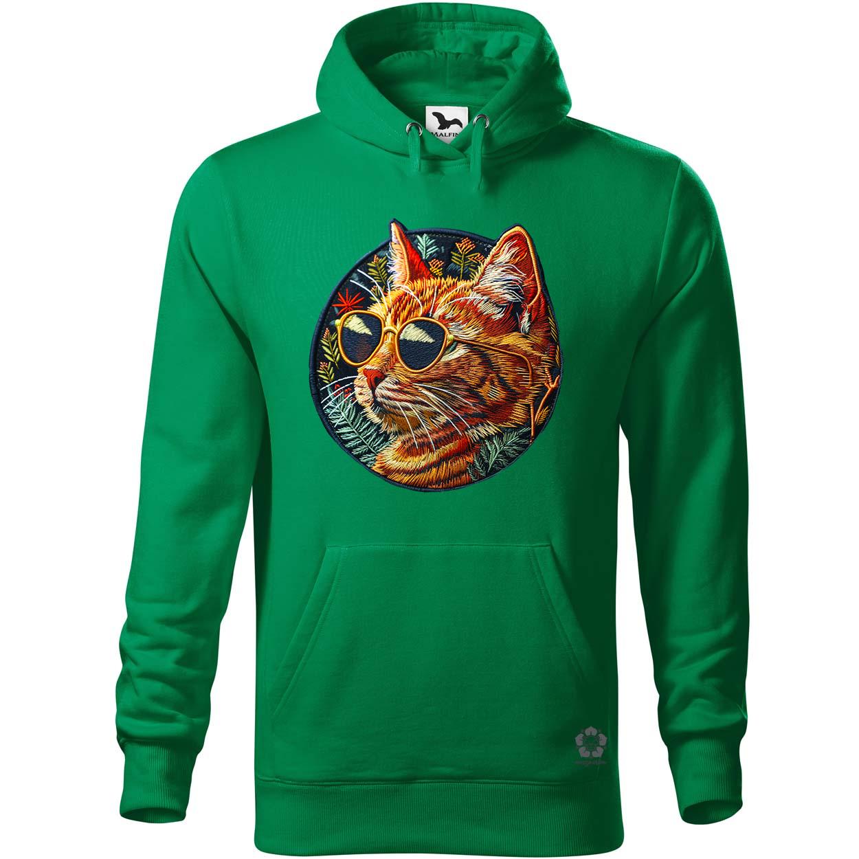 Hímzett macska v2 egyedi  pulóver 