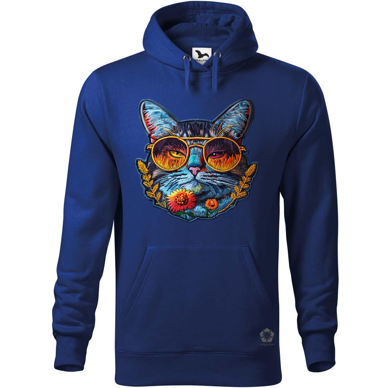 Hímzett macska v3 egyedi  pulóver 