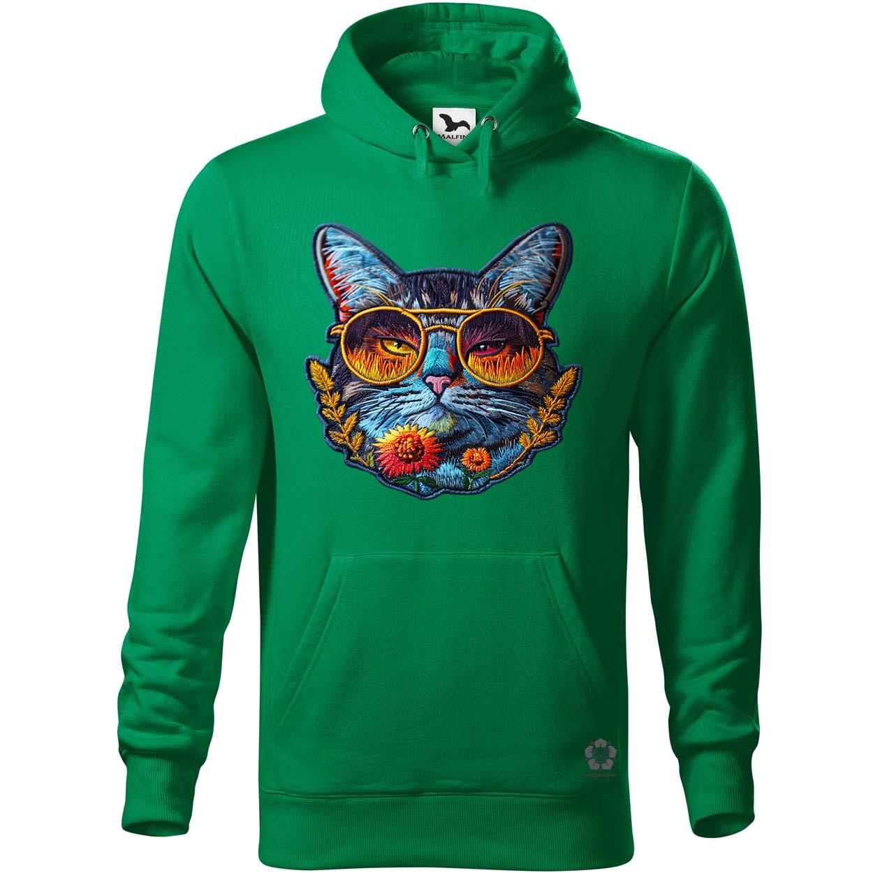 Hímzett macska v3 egyedi  pulóver 