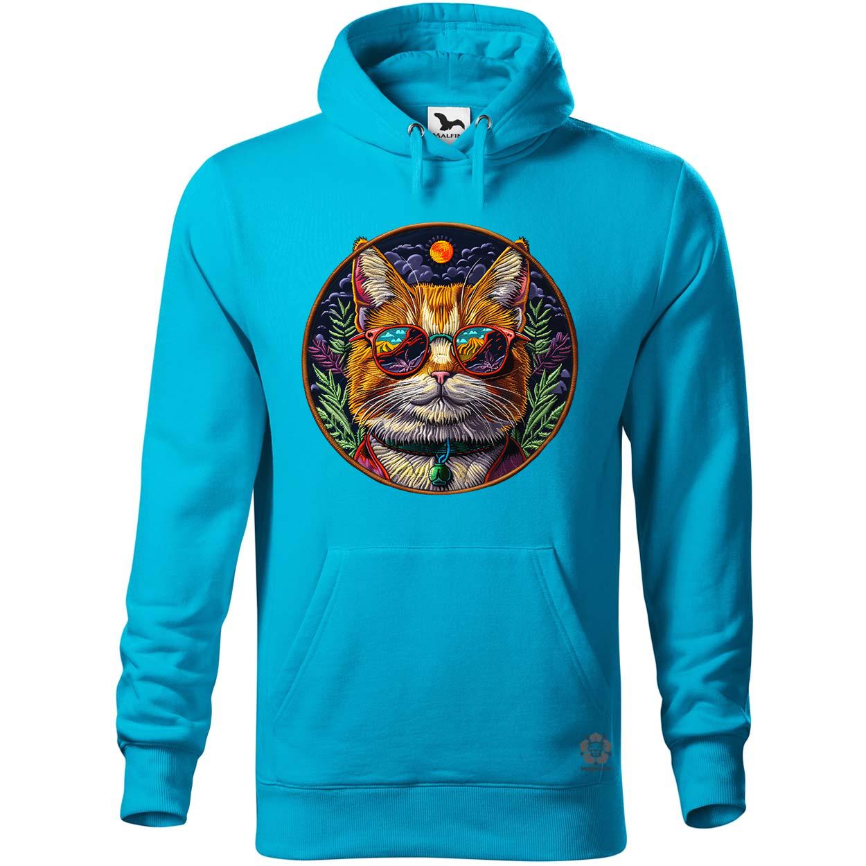 Hímzett macska v4 egyedi  pulóver 