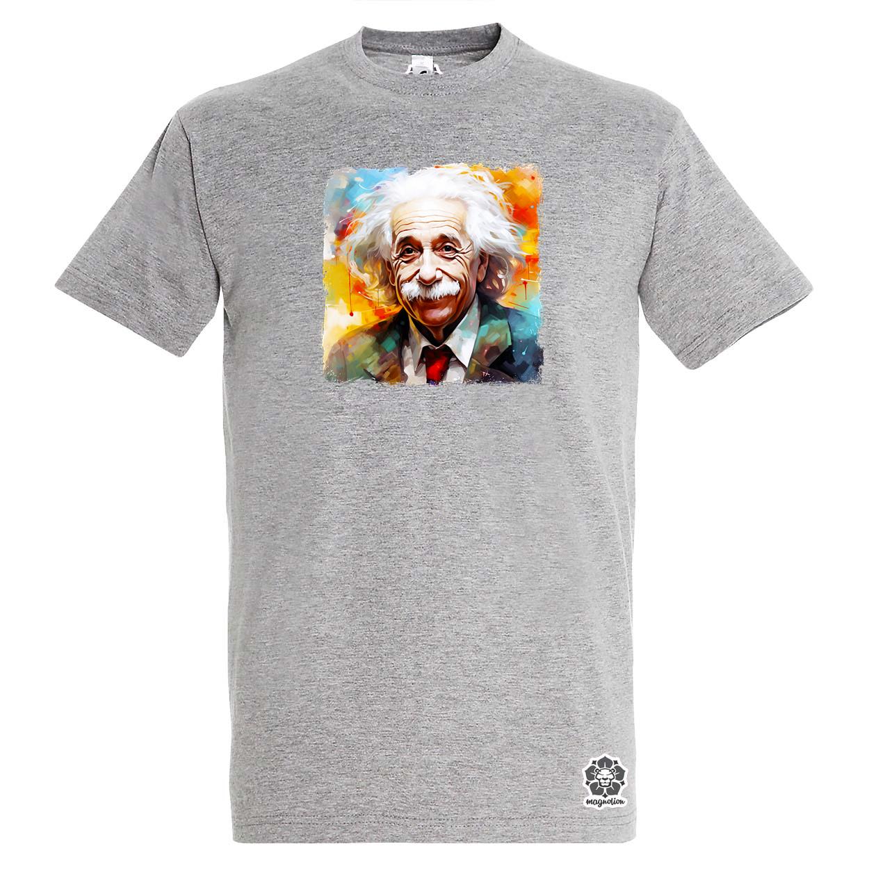 Einstein portré v5 egyedi póló 