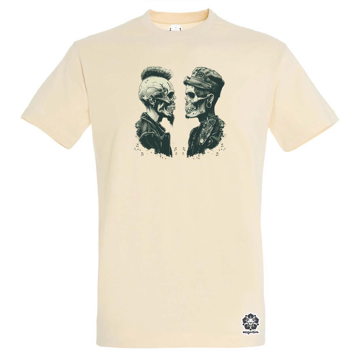 Punk koponyák v1 egyedi póló 