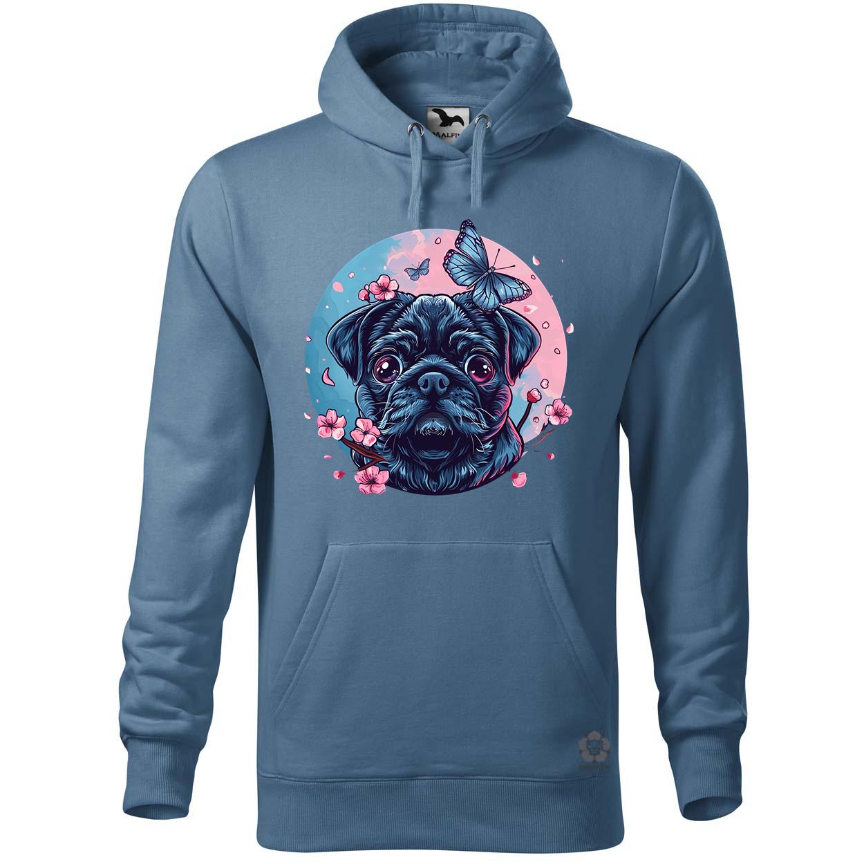 Mopsz és pillangó v1 egyedi  pulóver 