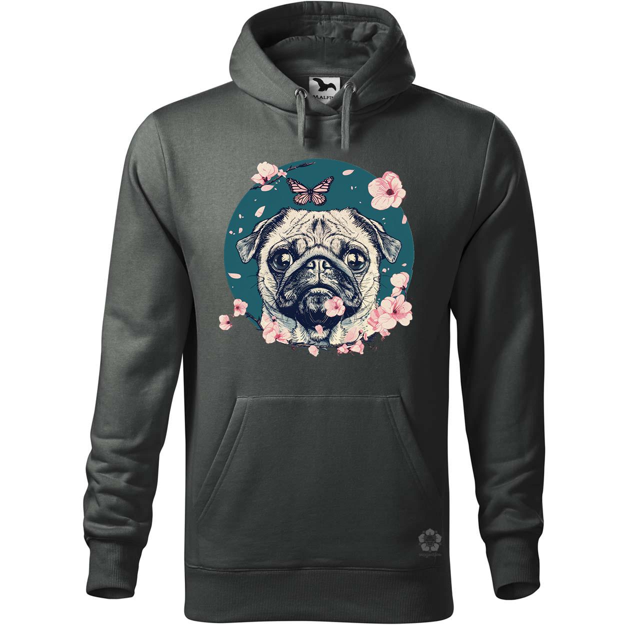 Mopsz és pillangó v2 egyedi  pulóver 