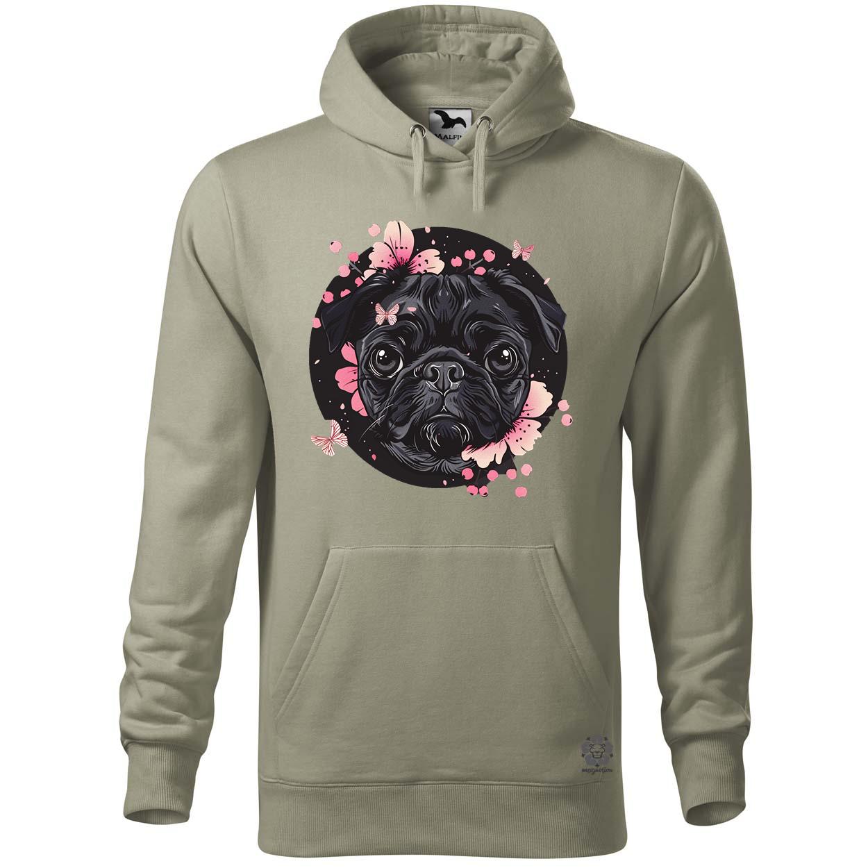 Mopsz és pillangó v3 egyedi  pulóver 
