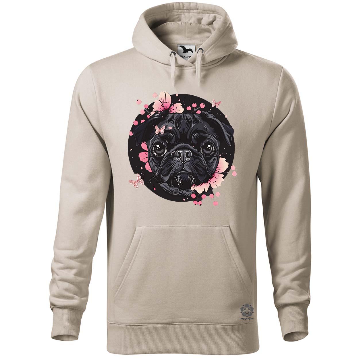 Mopsz és pillangó v3 egyedi  pulóver 