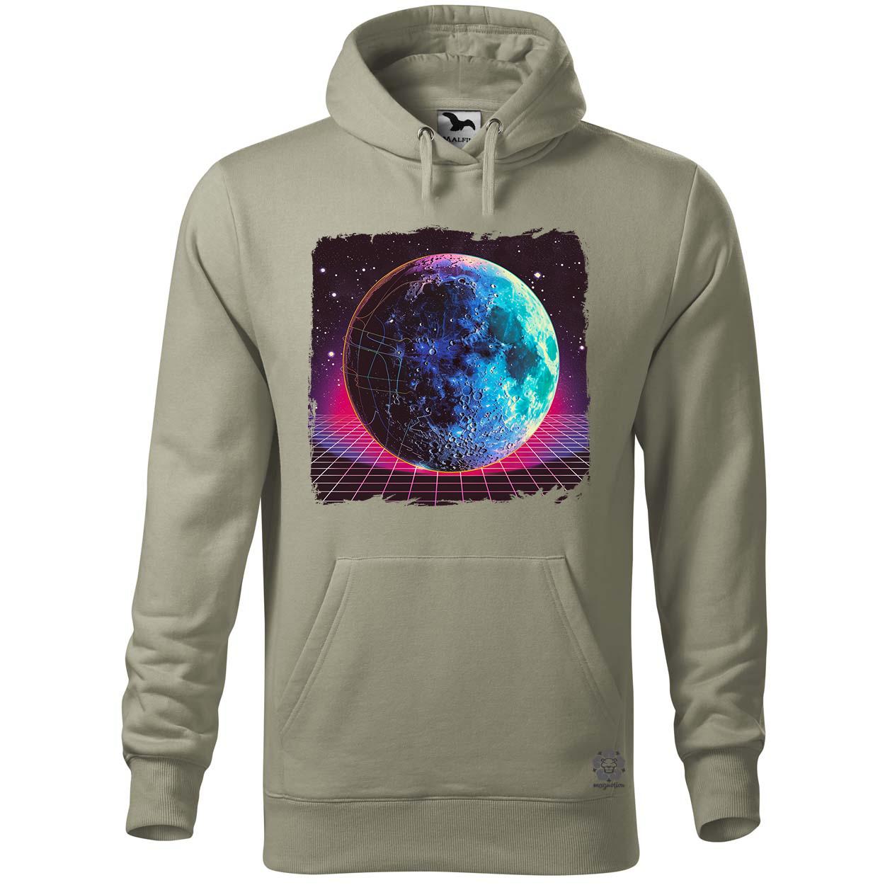 Synthwave hold v3 egyedi  pulóver 