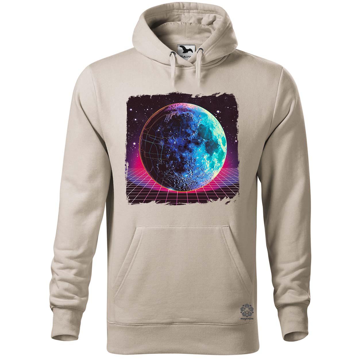 Synthwave hold v3 egyedi  pulóver 