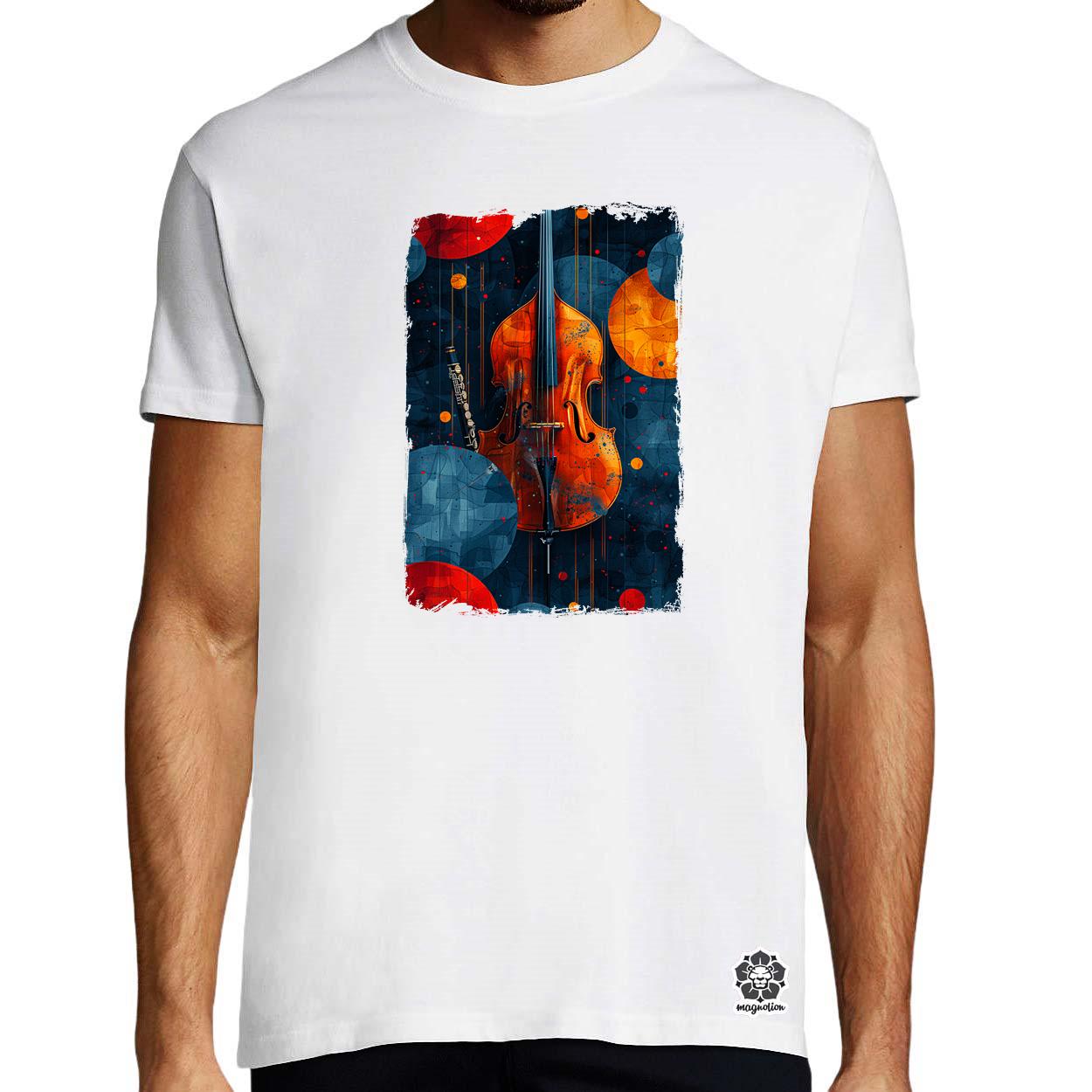 Absztrakt jazz v3 egyedi póló 