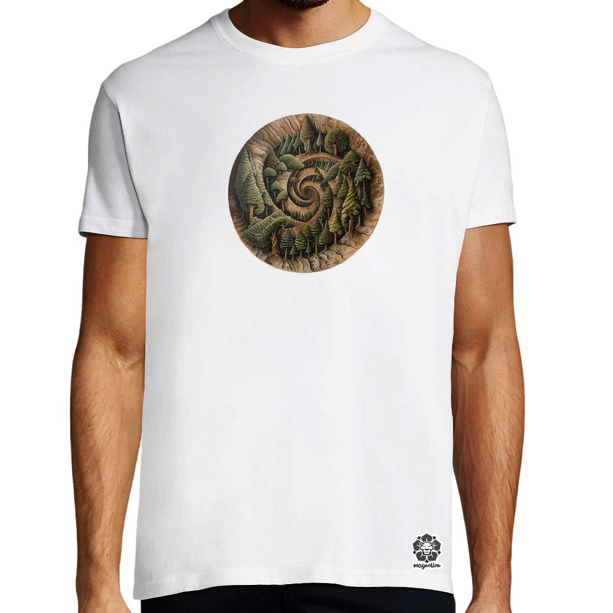 Fibonacci fákkal v5 egyedi póló 