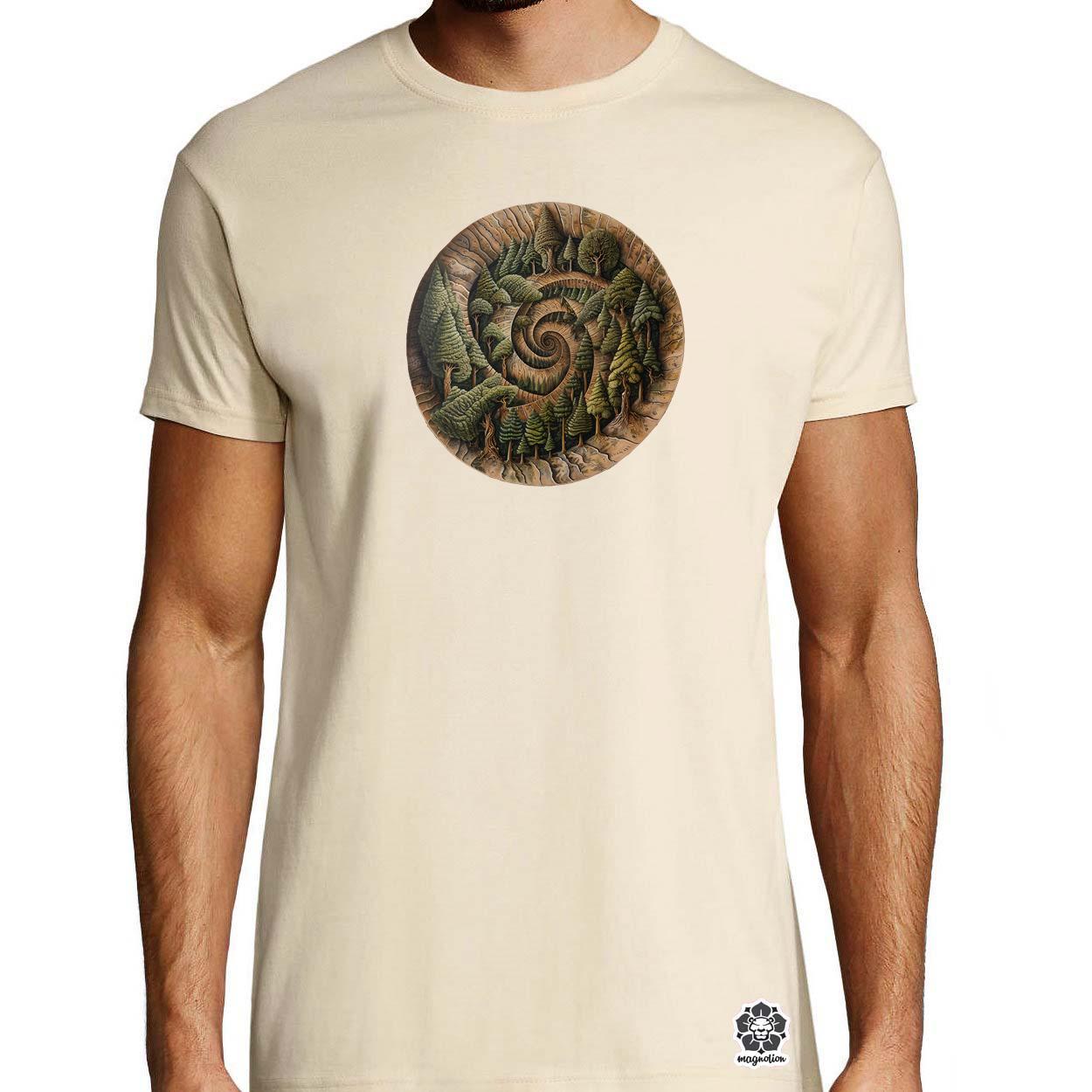 Fibonacci fákkal v5 egyedi póló 