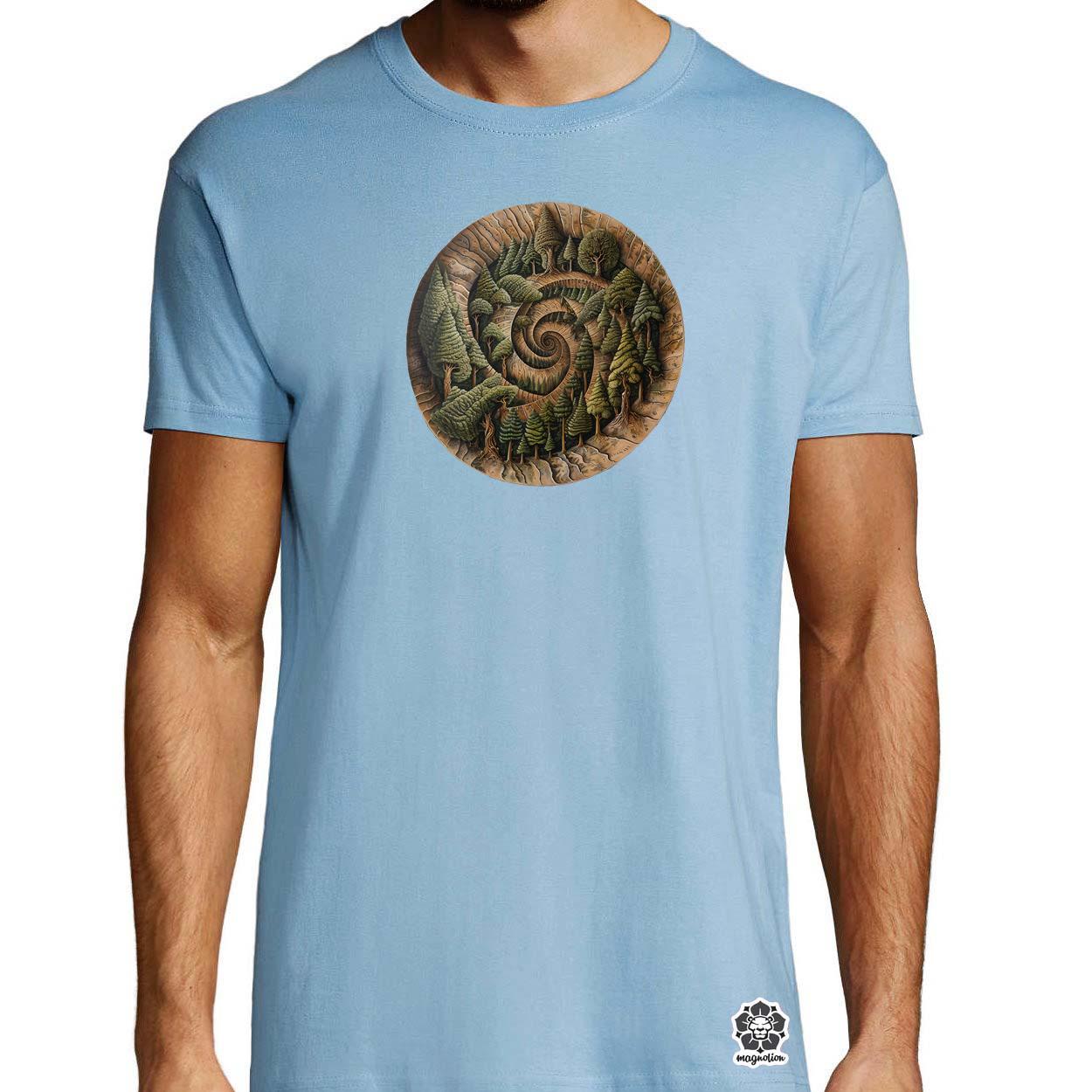 Fibonacci fákkal v5 egyedi póló 