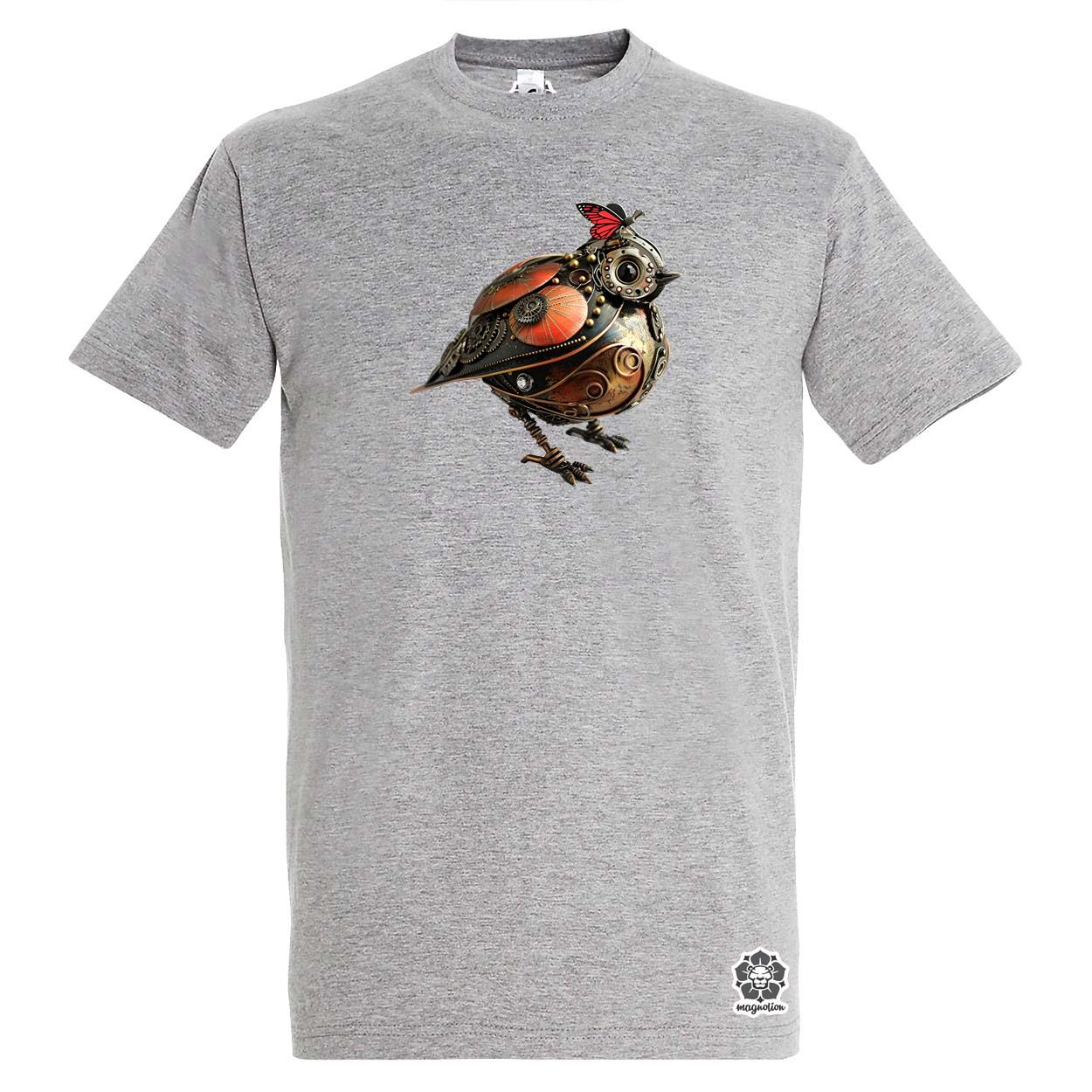 Steampunk madár v3 egyedi póló 