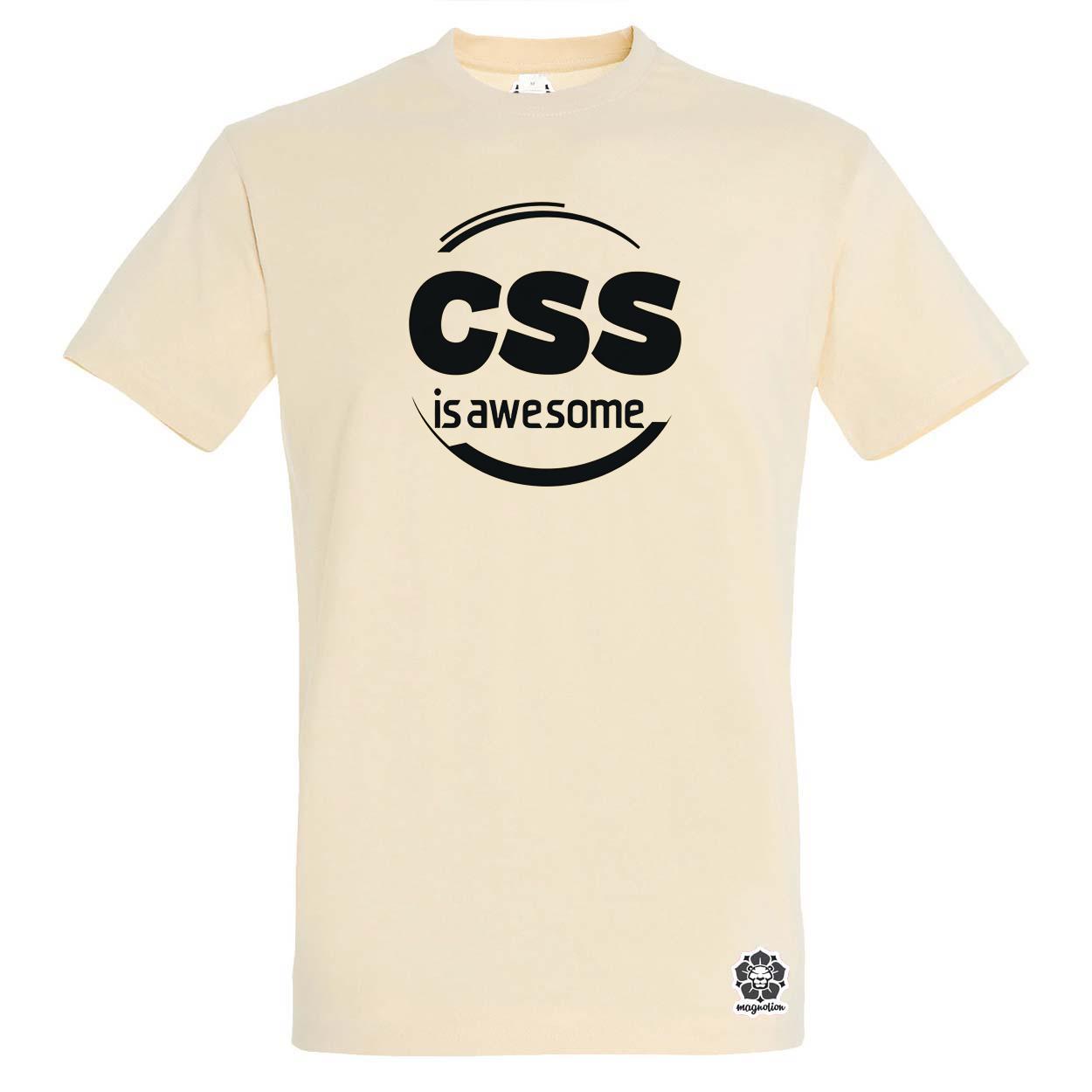 CSS is awesome v1 egyedi póló 