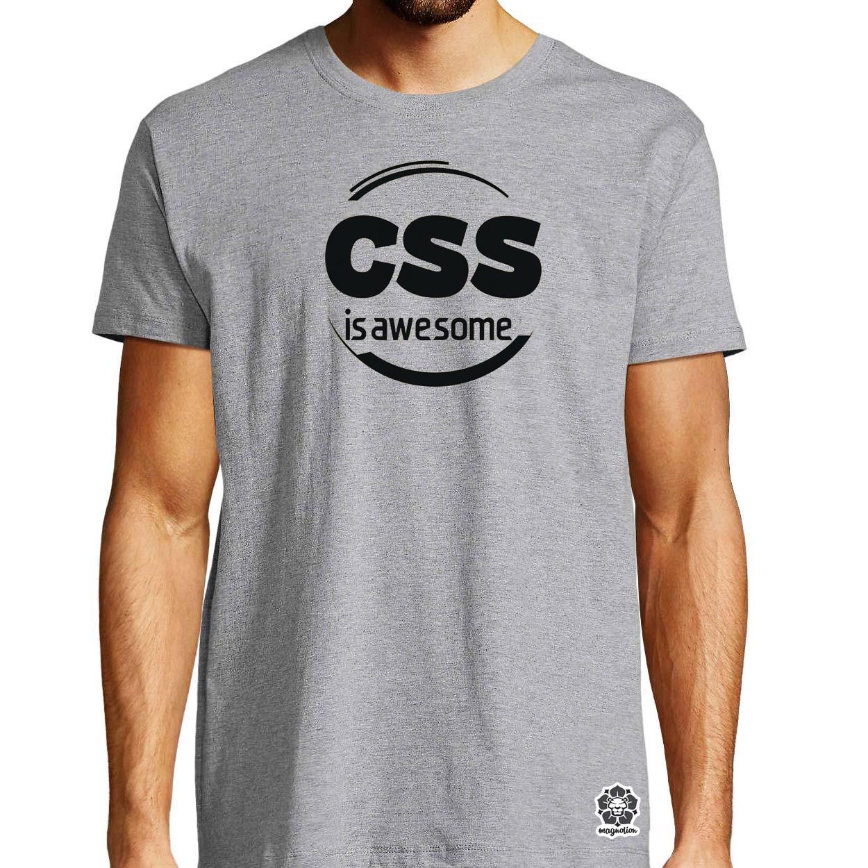 CSS is awesome v1 egyedi póló 