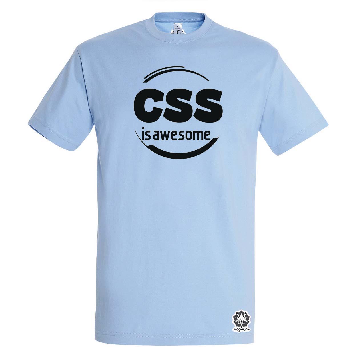 CSS is awesome v1 egyedi póló 