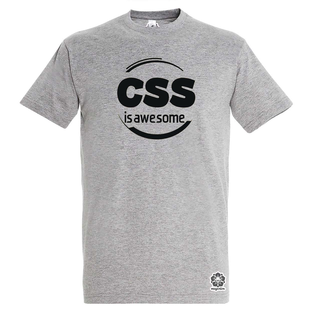 CSS is awesome v1 egyedi póló 
