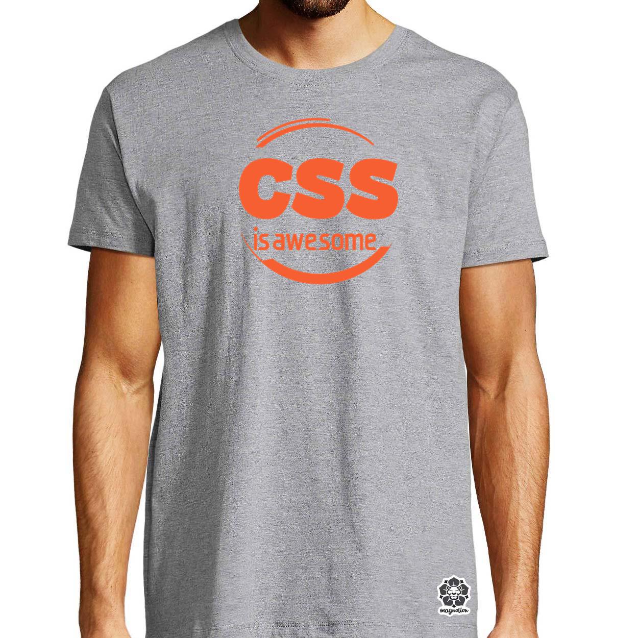 CSS is awesome v10 egyedi póló 
