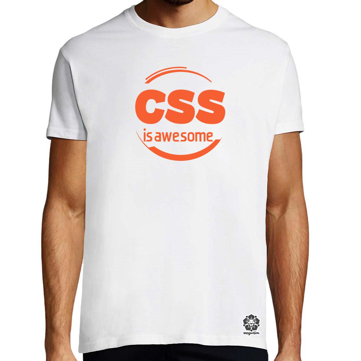 CSS is awesome v10 egyedi póló 