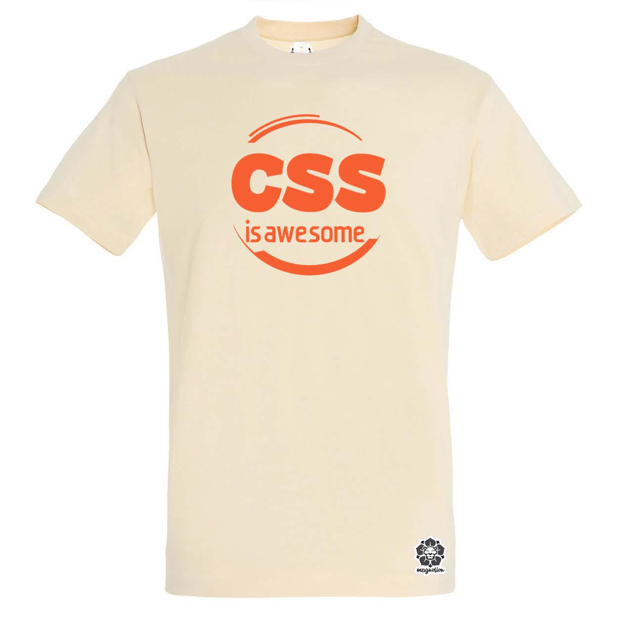 CSS is awesome v10 egyedi póló 