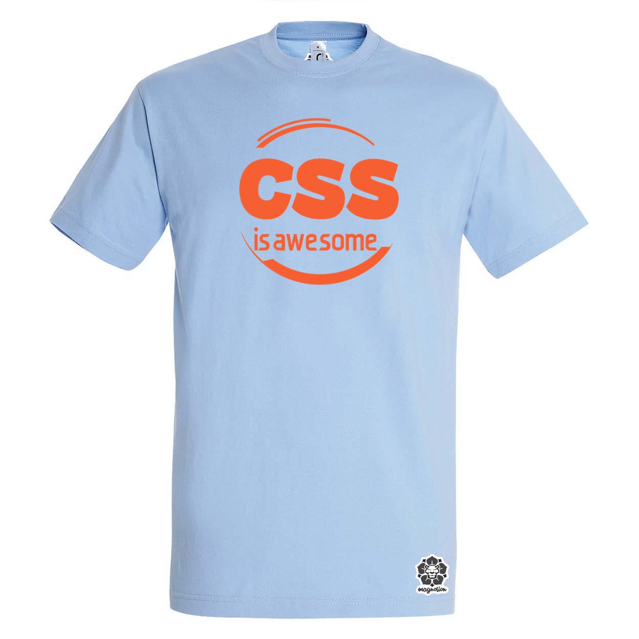 CSS is awesome v10 egyedi póló 