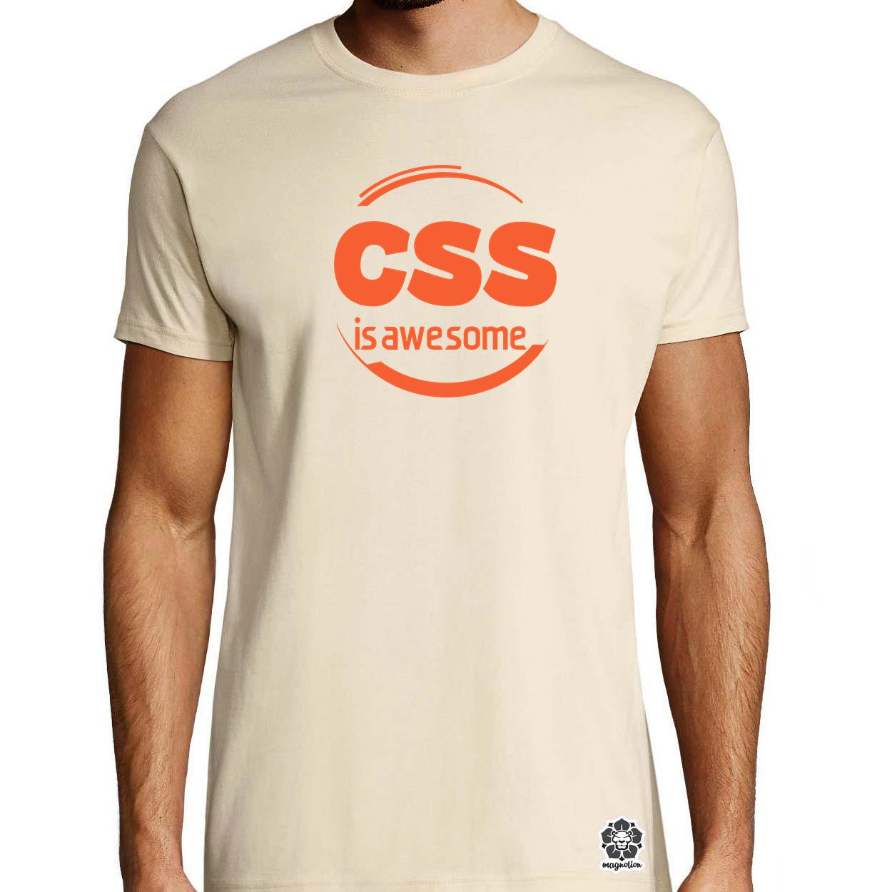 CSS is awesome v10 egyedi póló 