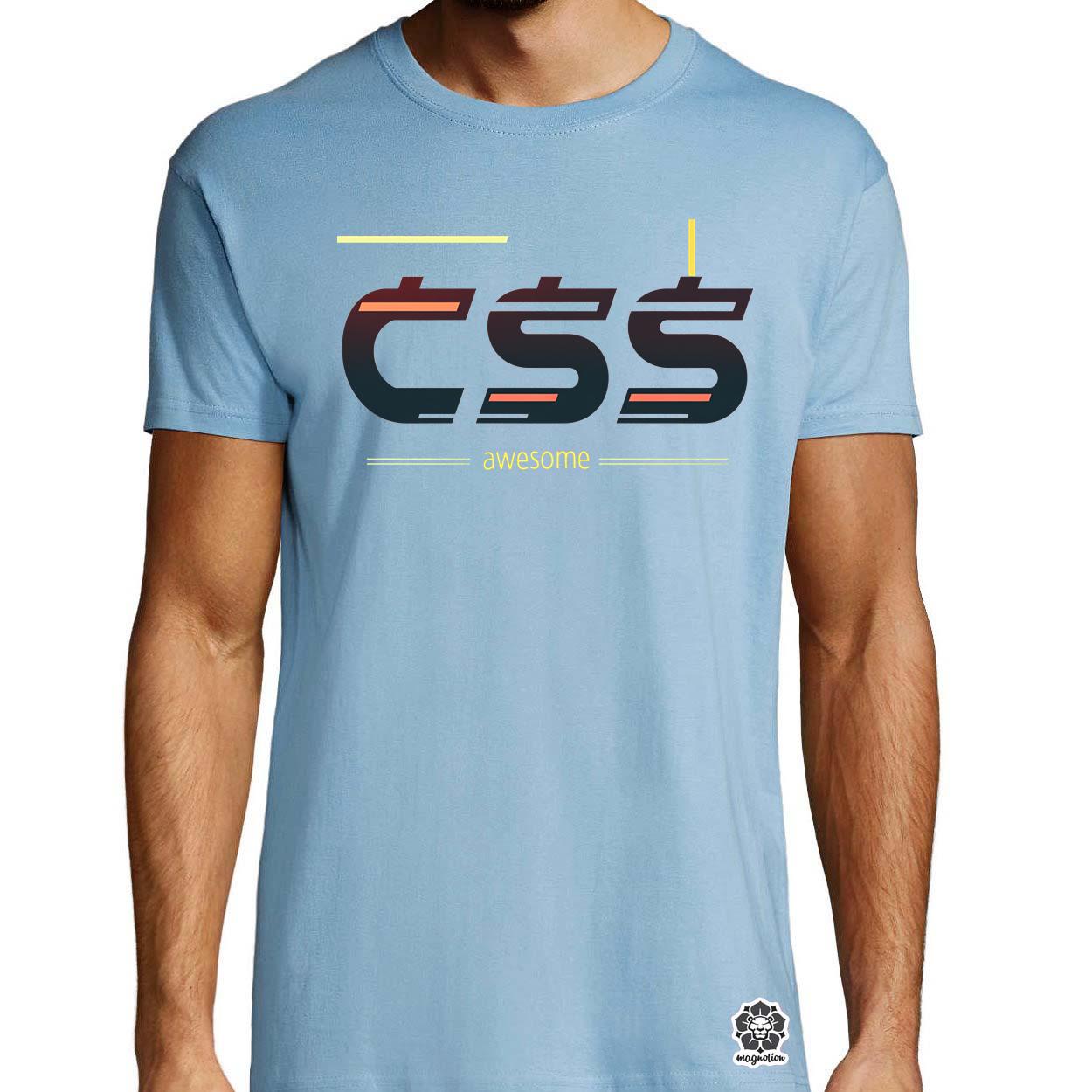 CSS is awesome v2 egyedi póló 
