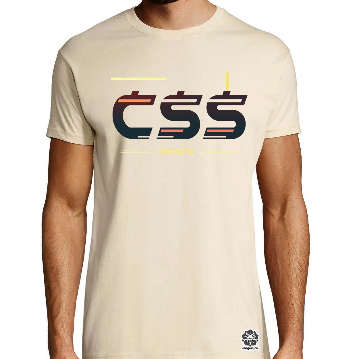 CSS is awesome v2 egyedi póló 