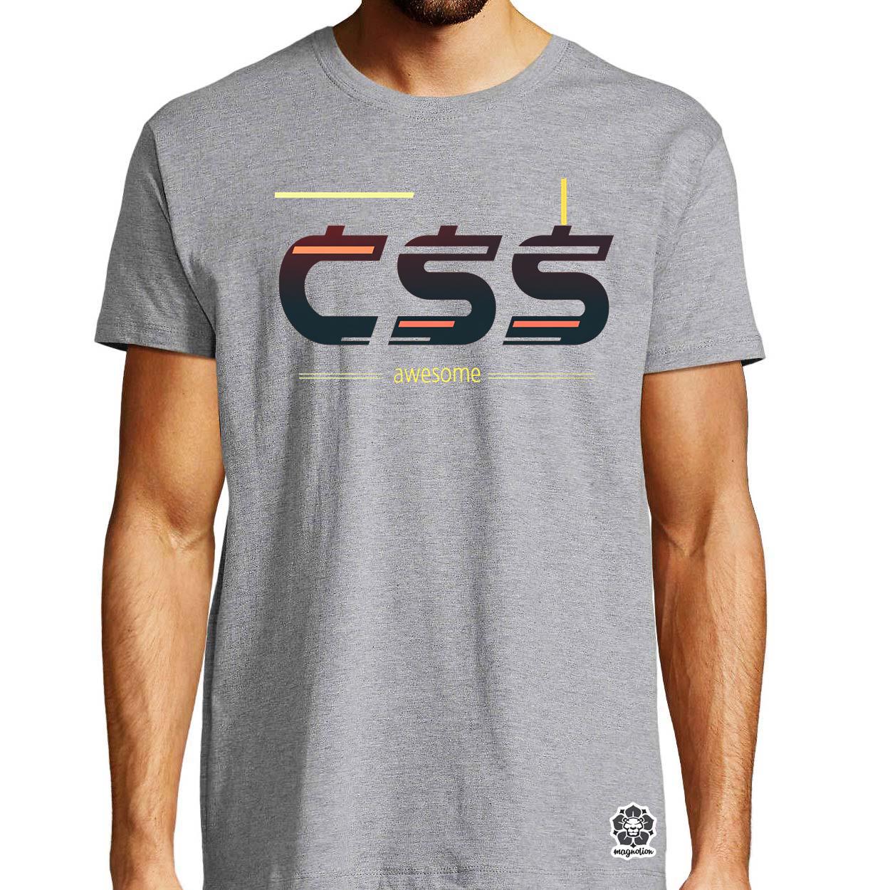 CSS is awesome v2 egyedi póló 