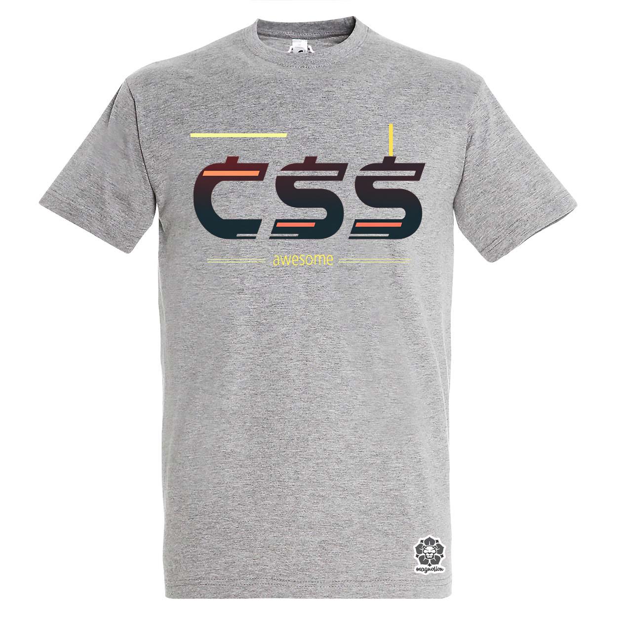 CSS is awesome v2 egyedi póló 