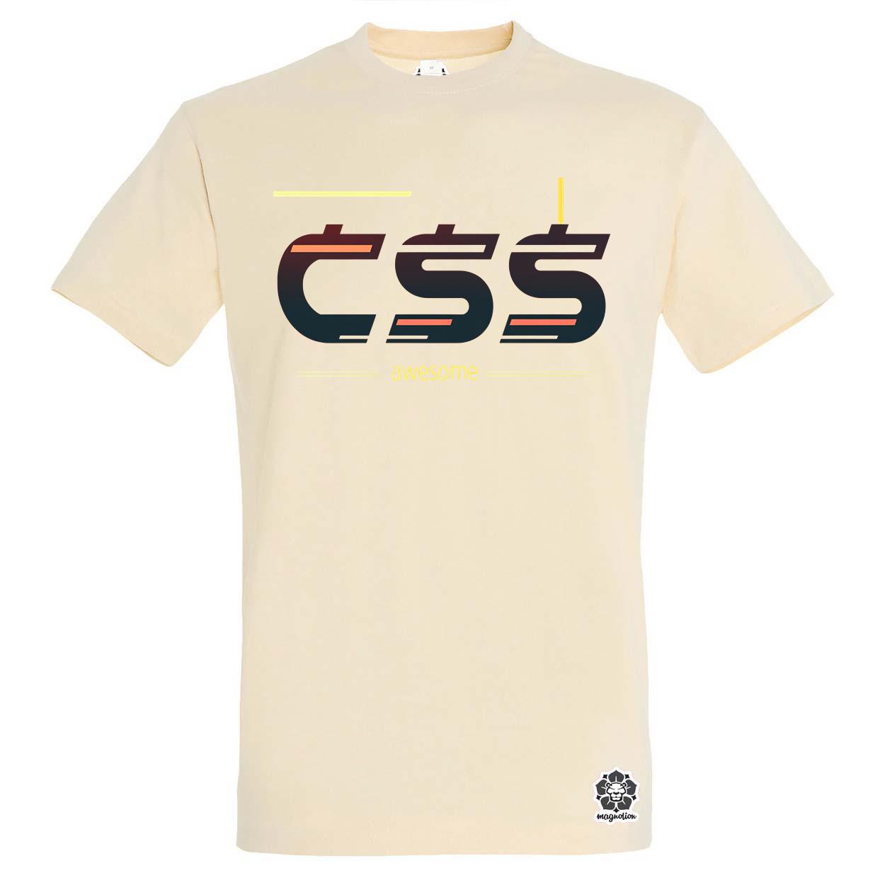 CSS is awesome v2 egyedi póló 