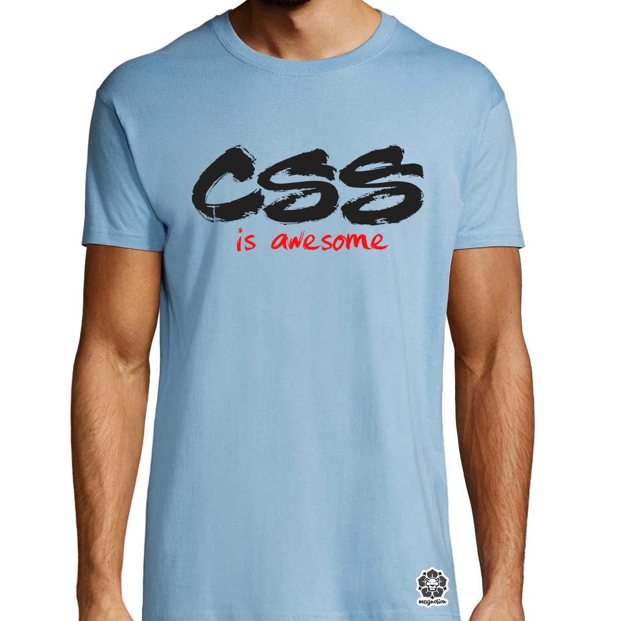 CSS is awesome v7 egyedi póló 