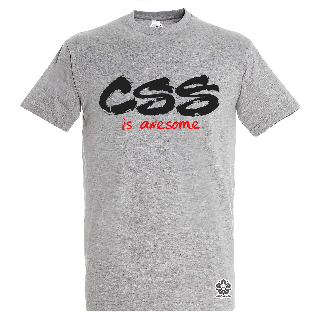 CSS is awesome v7 egyedi póló 