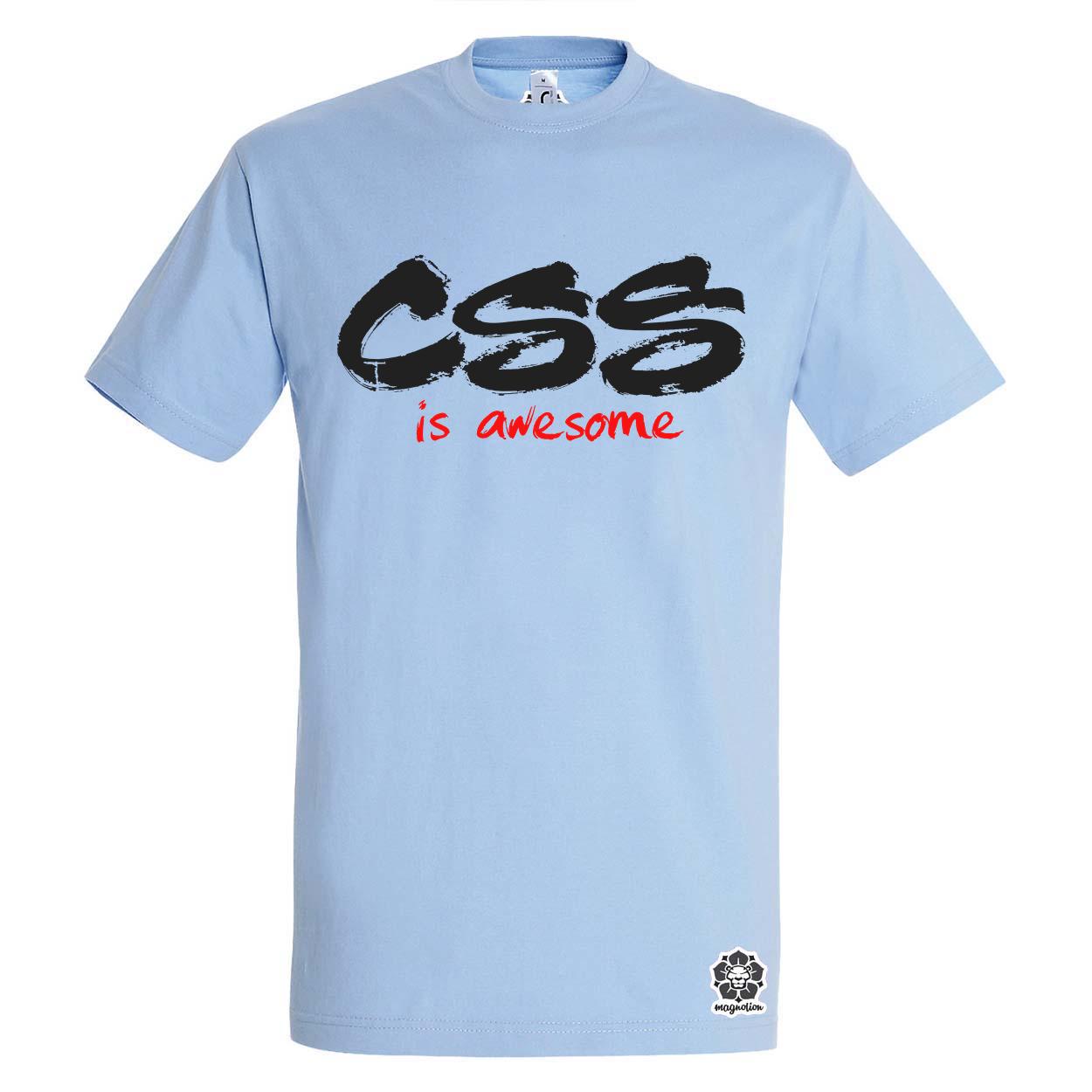 CSS is awesome v7 egyedi póló 