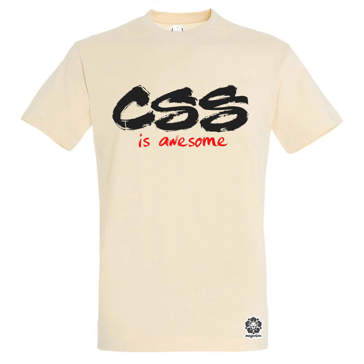 CSS is awesome v7 egyedi póló 