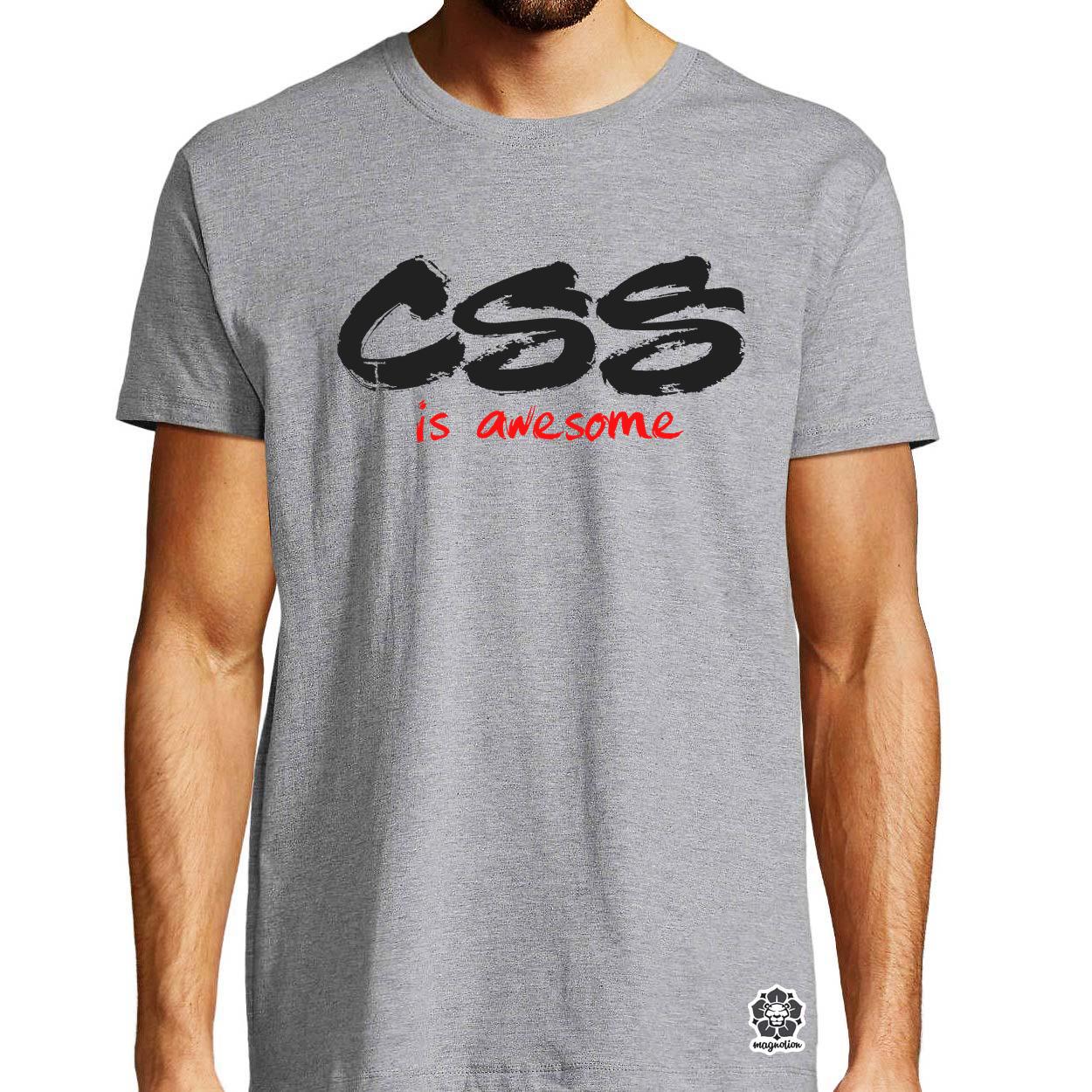 CSS is awesome v7 egyedi póló 