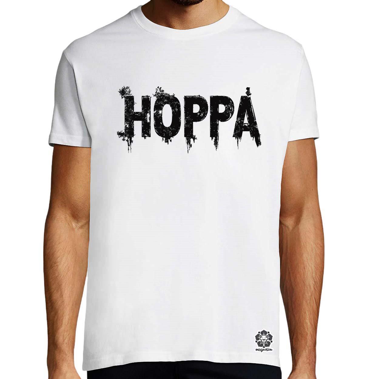 Hoppá v4 egyedi póló 