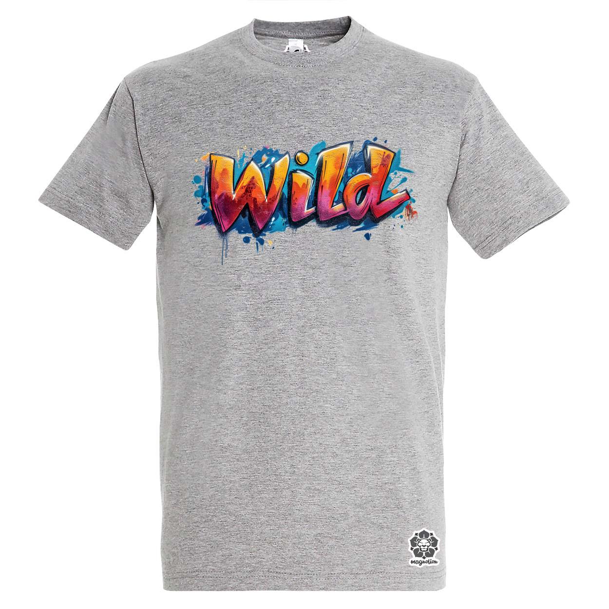Wild felirat v4 egyedi póló 