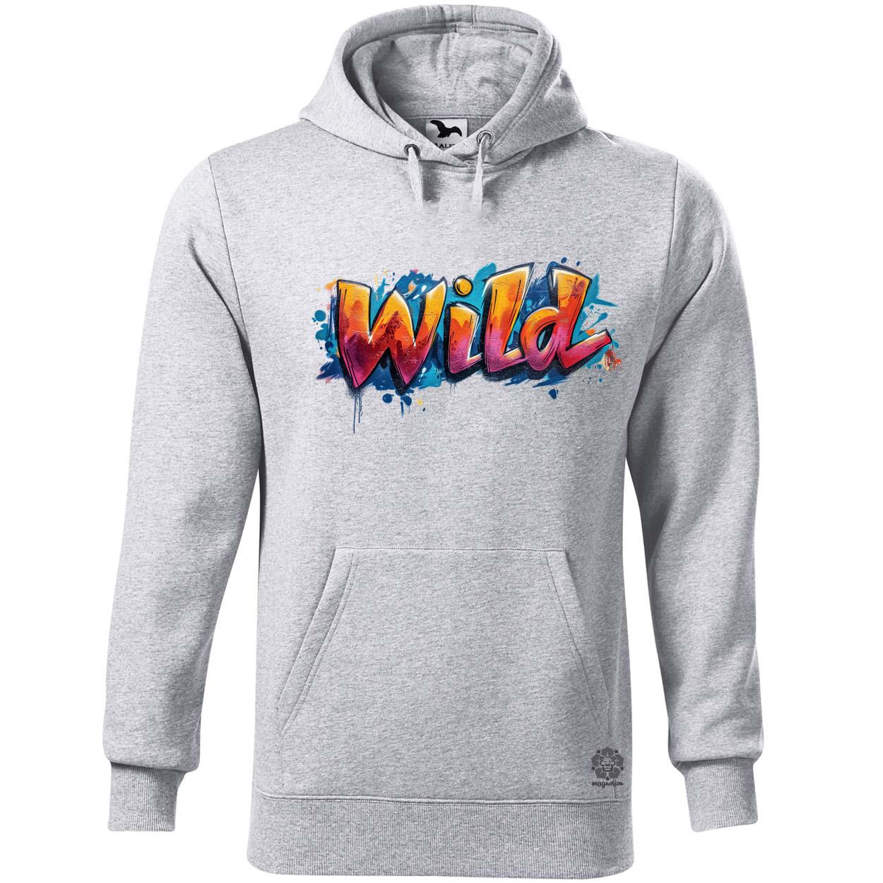 Wild felirat v4 egyedi  pulóver 