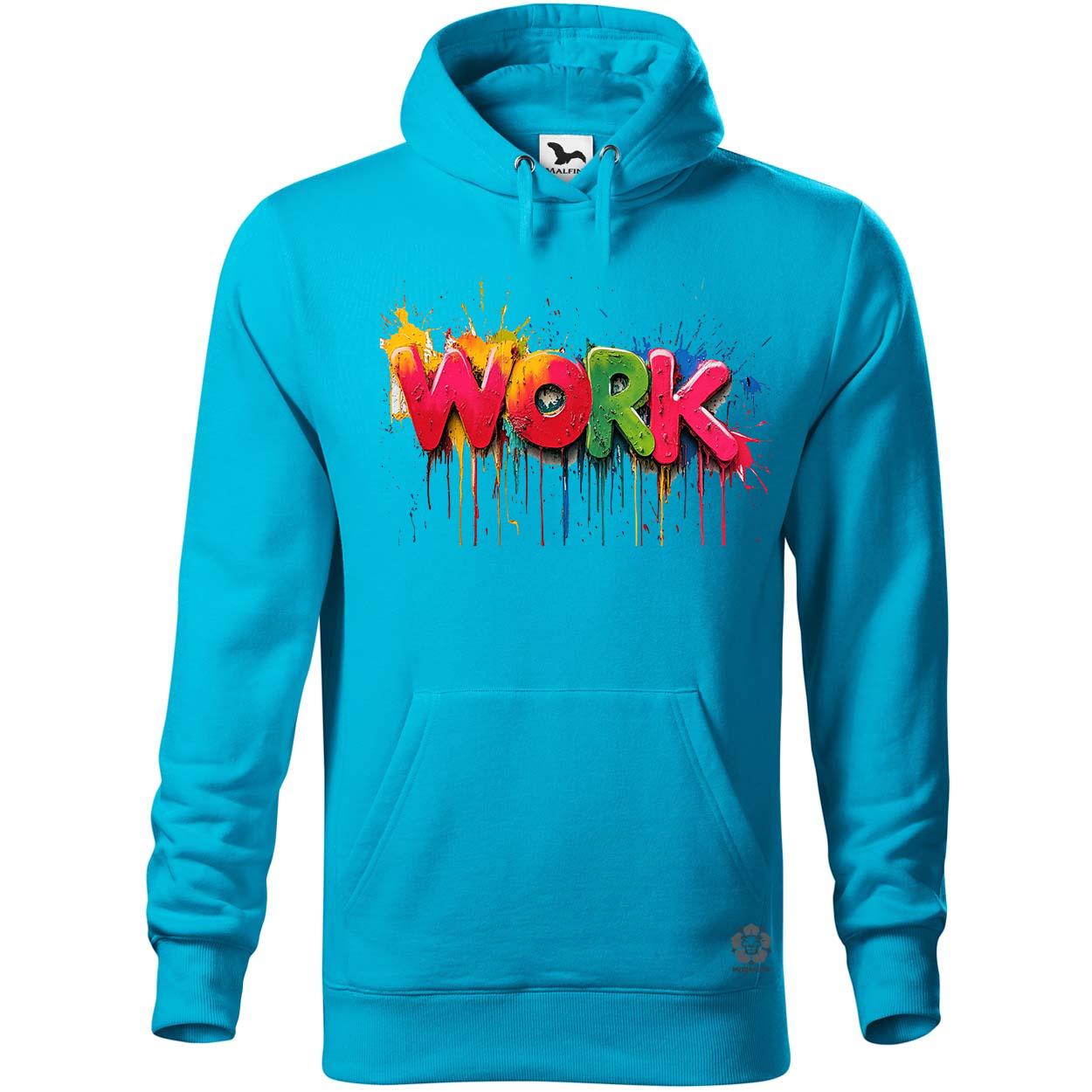 Work felirat v4 egyedi  pulóver 