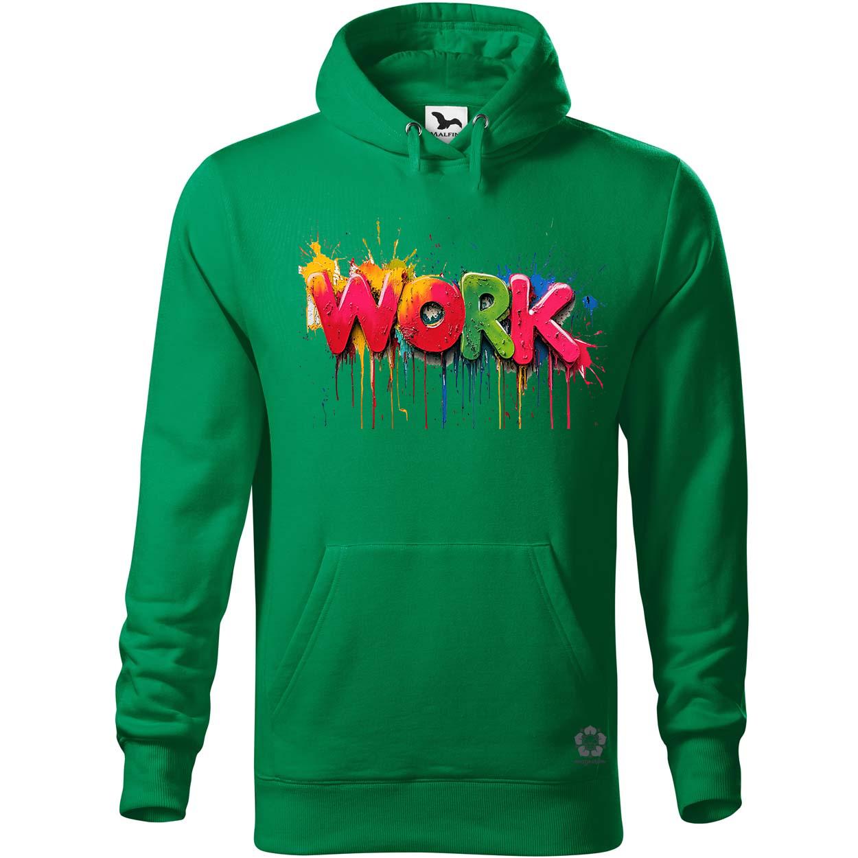 Work felirat v4 egyedi  pulóver 
