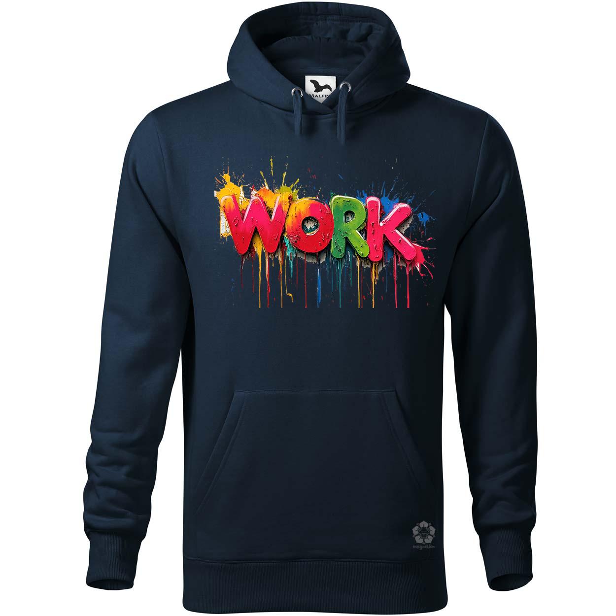 Work felirat v4 egyedi  pulóver 